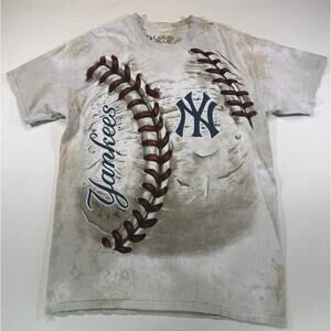 2014 Liquid Blue New York Yankees Baseball AOP Shirt Mens Large MLB